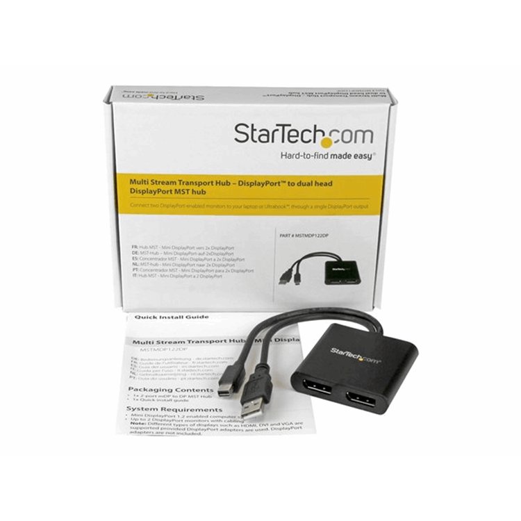 MST Hub - mDP to 2x DisplayPort MST Hub - mDP to 2x DisplayPort