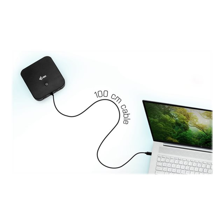 i-tec USB-C HDMI DP Dock PD100W 2x LCD +