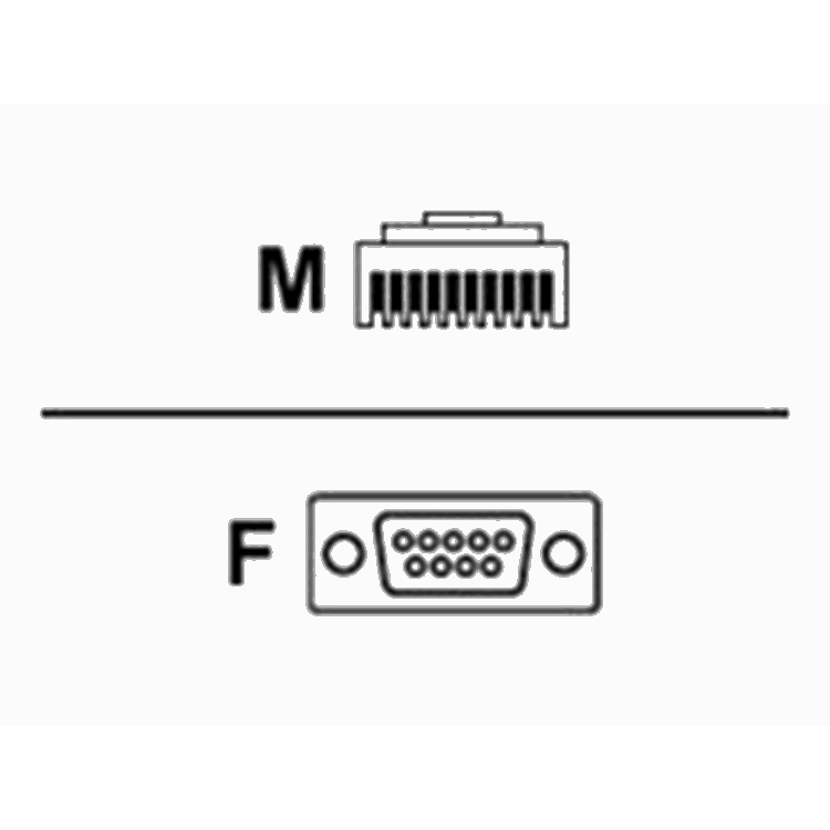 CABLE - RS232: DB9 FEMALE CONNECTOR 9 FT