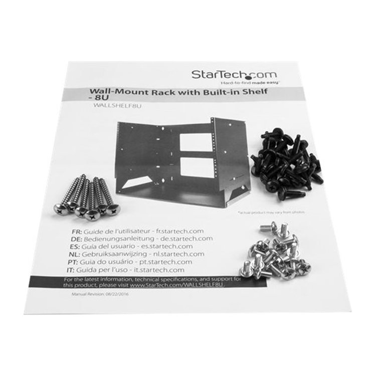 8U WALL-MOUNT SERVER RACK WITH SHELF 8U WALL-MOUNT SERVER RACK WITH SHELF