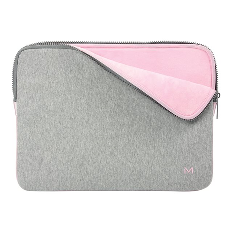 Skin Memory Foam Sleeve 12.5-14i - Greyand Pink Skin Memory Foam Sleeve 12.5-14i - Greyand Pink