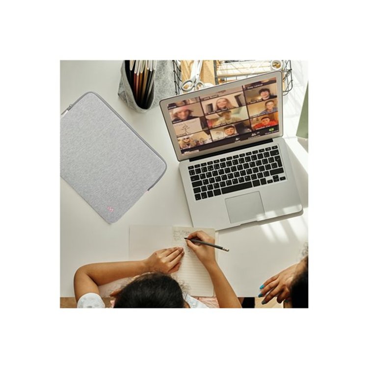Skin Memory Foam Sleeve 12.5-14i - Greyand Pink Skin Memory Foam Sleeve 12.5-14i - Greyand Pink