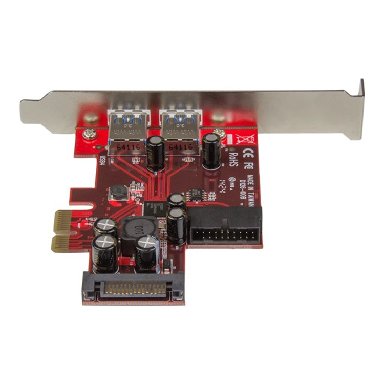 4 Port PCIe USB 3.0 Card - 2 Ext & 2 Int