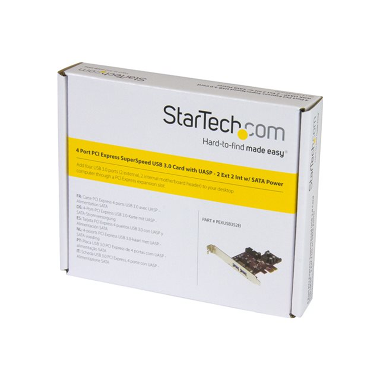 4 Port PCIe USB 3.0 Card - 2 Ext & 2 Int 4 Port PCIe USB 3.0 Card - 2 Ext & 2 Int