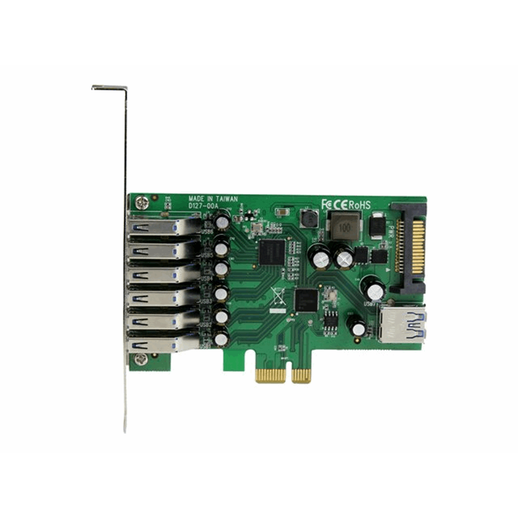 7 Pt PCI Express USB 3.0 Card - Std & LP
