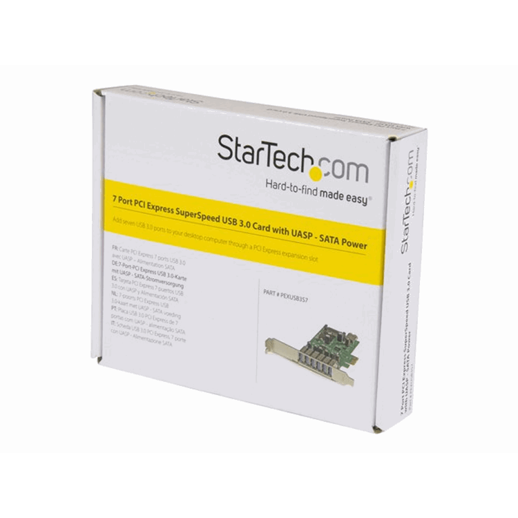 7 Pt PCI Express USB 3.0 Card - Std & LP