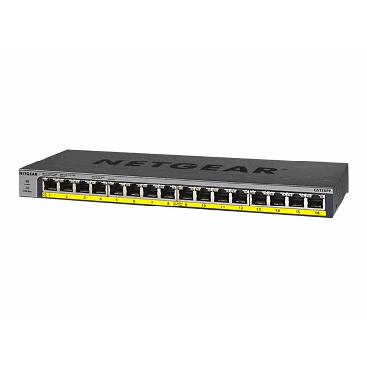 ProSAFE 16-Ports Gigabit Unmanaged PoE+