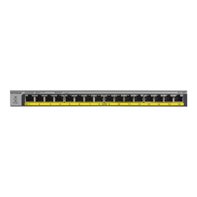 ProSAFE 16-Ports Gigabit Unmanaged PoE+