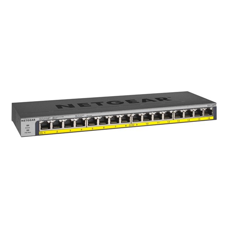 ProSAFE 16-Ports Gigabit Unmanaged PoE+