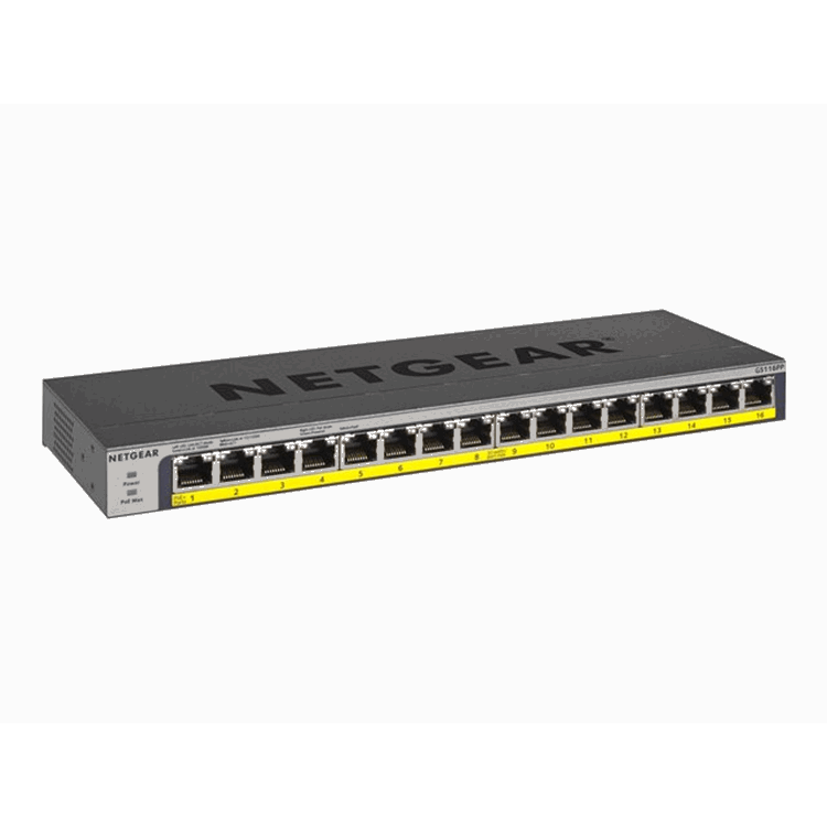 ProSAFE 16-Ports Gigabit Unmanaged PoE++