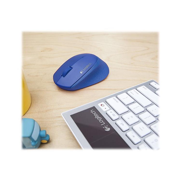 Logitech Wireless Mouse M320 - BLUE - 2.4GHZ - EWR2 Logitech Wireless Mouse M320 - BLUE - 2.4GHZ - EWR2