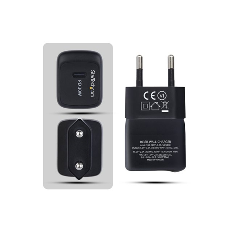 STARTECH 30W USB-C Wall Charger Portable