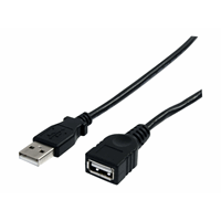 6FT BLACK USB 2.0 EXTENSION CABLE A 6FT BLACK USB 2.0 EXTENSION CABLE A