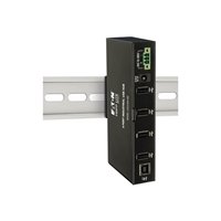 4-Port Industrial-Grade USB 2.0 Hub 15 kV ESD Immunity Metal Housing Mountable 4-Port Industrial-Grade USB 2.0 Hub 15 kV ESD Immunity Metal Housing Mountable