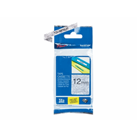 TZEMPSL31 12MM BLACK ON SILVER LACE TAPE TZEMPSL31 12MM BLACK ON SILVER LACE TAPE