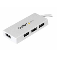 Portable Mini USB 3.0 Hub - White Portable Mini USB 3.0 Hub - White
