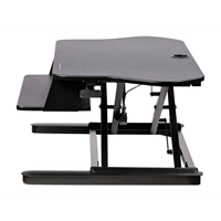 Corner Sit Stand Desk Converter 35x21in Corner Sit Stand Desk Converter 35x21in