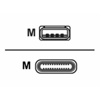 USB 3 Type C to A Cable 0.6m