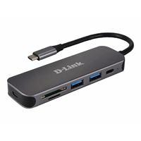 5-in-1 USB-C Hub with Card Reader 5-in-1 USB-C Hub with Card Reader