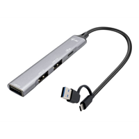 i-tec USB-A/USB-C Metal HUB 1x USB-C 3.1+3x USB 2.0