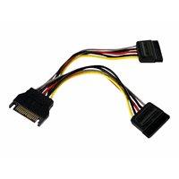 6in SATA Power Y Splitter Cable M/F 6in SATA Power Y Splitter Cable M/F