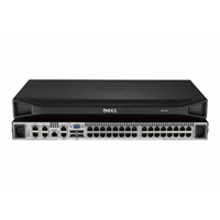 Dell DMPU4032-G01 32-port remote KVM switch with 4 remote users. one local user. dual power supply -