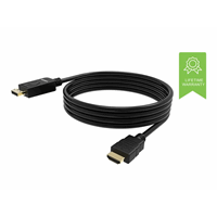 VISION 1m Black DP to HDMI cable VISION 1m Black DP to HDMI cable