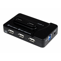 7 Port USB 3.0/2.0 Combo Hub with Chargi 7 Port USB 3.0/2.0 Combo Hub with Chargi