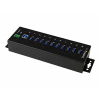 10 Port Industrial USB 3.0 Hub - Metal