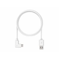 6ftUSB-A to 90-Degree USB-C Cable WHITE