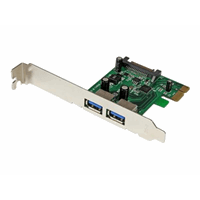 2 Port PCIe USB 3.0 Card Adapter w/ UASP 2 Port PCIe USB 3.0 Card Adapter w/ UASP
