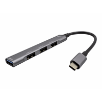 USB-C Metal HUB 1x USB 3.0 + 3x USB 2.0