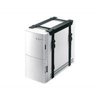 PC bureausteun aan de onderkant van eenbureau bevestigt