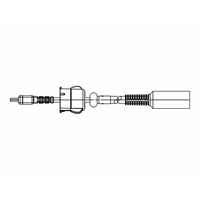 Serial Cable QL Plus Adapter (with strain relief  female DIN  allows QL Plus cables to be used)
