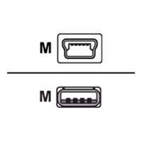 PC-USB cable (with strain relief) - Equivalent to QL USB cable AT17010-1