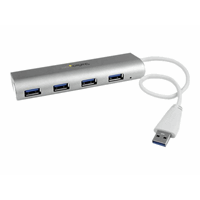 4 Port Portable USB 3.0 Hub - Aluminum 4 Port Portable USB 3.0 Hub - Aluminum