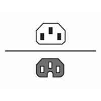 1m PwrCbl PDU t/SwtchIEC C14M-IEC C15F