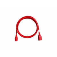 6 locking cables 0.5M red IEC C-20/C-19