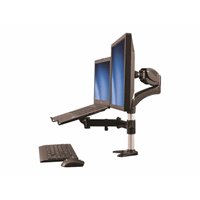 SINGLE-MONITOR ARM WITH LAPTOP STAND