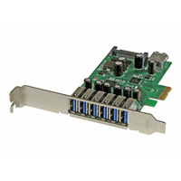 7 Pt PCI Express USB 3.0 Card - Std & LP
