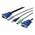 KVM Cable Set,VGA,PS/2-Mouse,PS/2-Keyboa