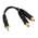 6" PC SPEAKER "Y" SPLITTER CABL 1X35MM M