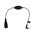 QD to 2,5mm pin plug, straight, 0,3 m